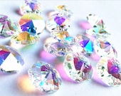 10 14 mm transparent glass octagonal crystal beads for Feng Shui pendant or jewelry