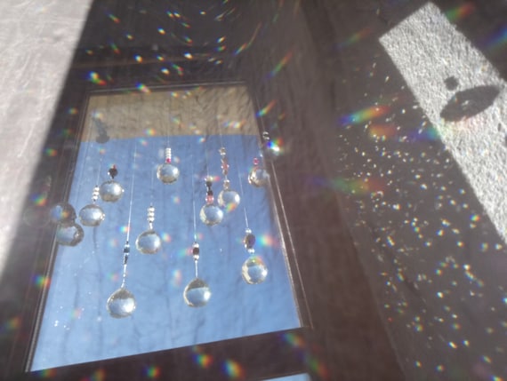 LOVE Attrape-soleil cristal boule à facettes avec carillon en -  France  en 2023