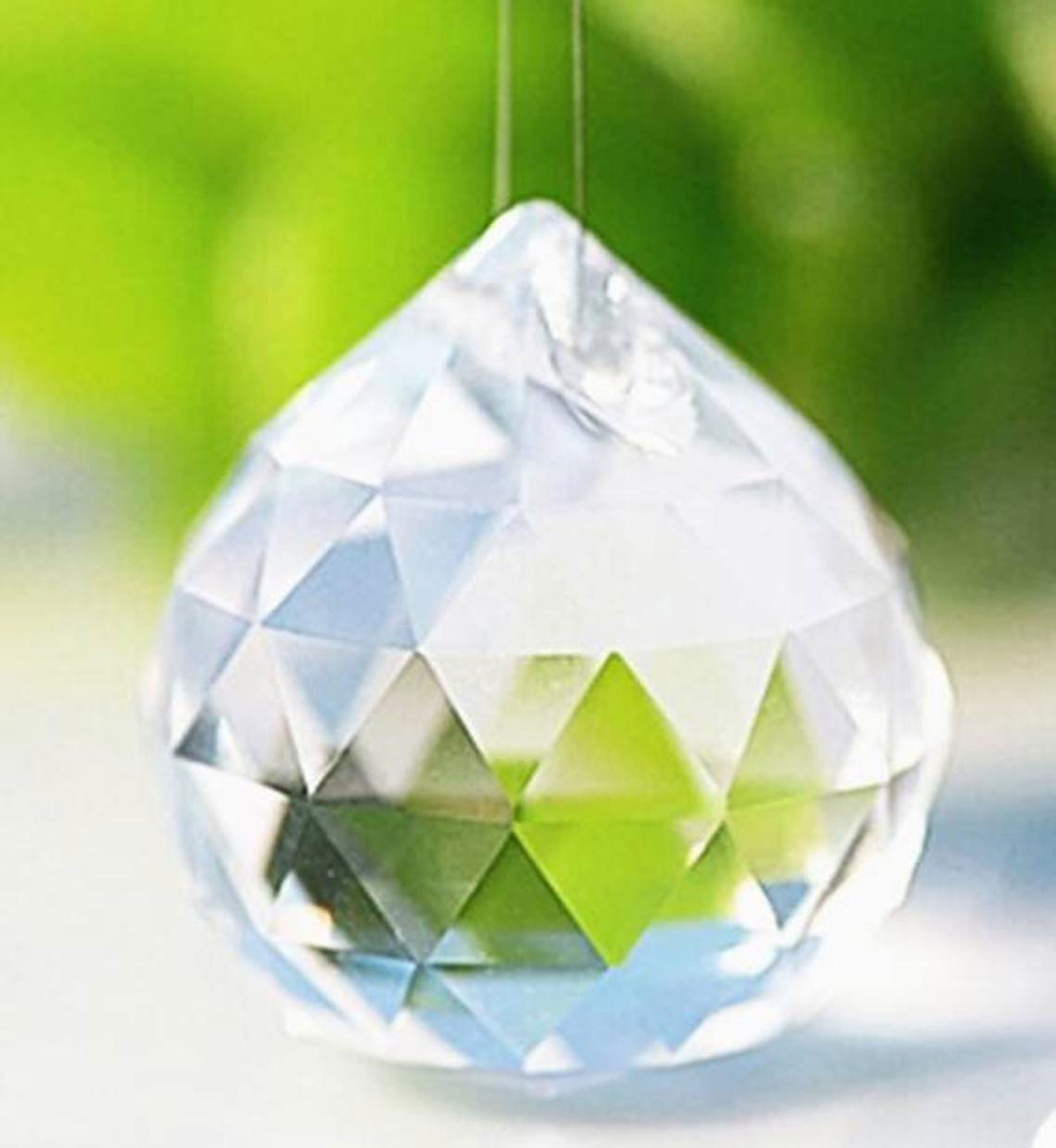 Acheter Nouveau 50mm Feng Shui Pendentif Boule de Cristal Sphère Prism  Arc-en-ciel Suncatcher Pendentif