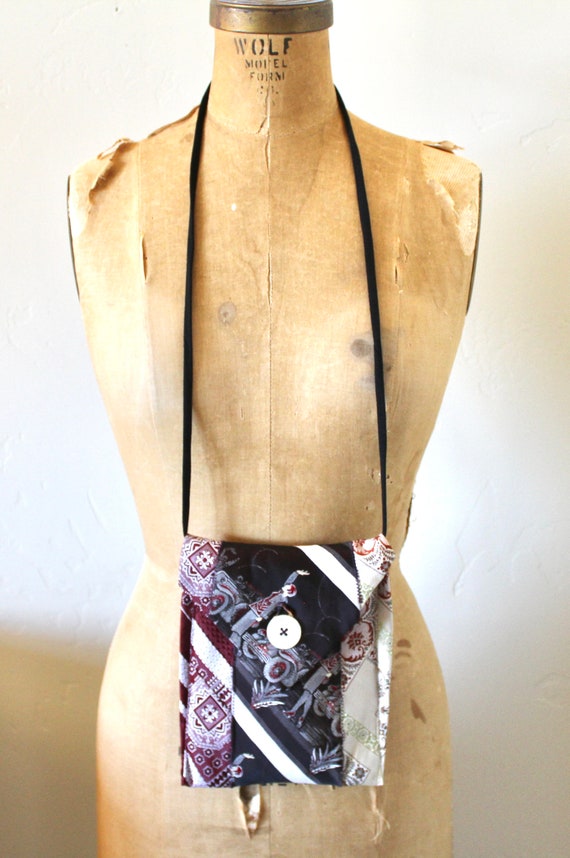 Vintage Necktie Crossbody Handbag - "Stepping Out!