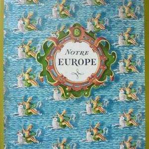 French Vintage Decorative Book OUR EUROPE, Textbook, School book, Child, Guide, Culture, European, Manual, History book, Geography, France image 1