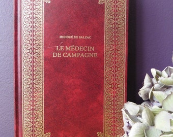 French Vintage Book The Country Doctor by Balzac, Book, Old, Literature, Author, France, Vintage, Novel, Poetry, Fiction, French, Realism