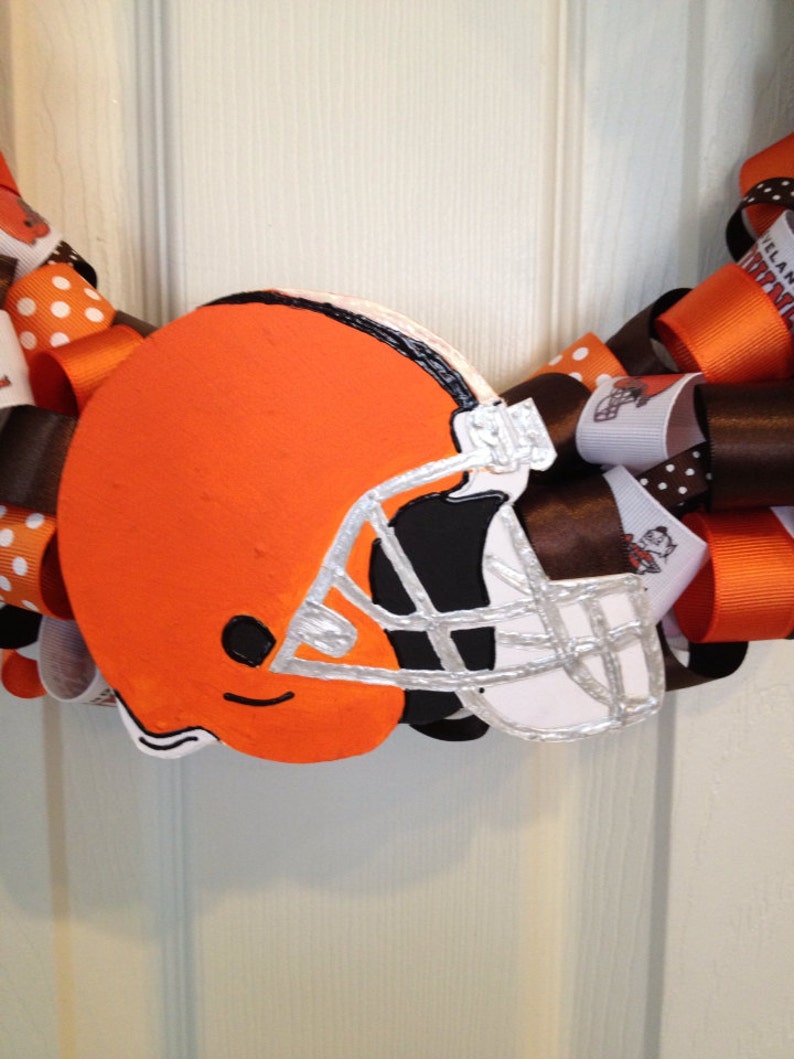 Cleveland Browns Football Ribbon Wreath Cyber Sale Gifts