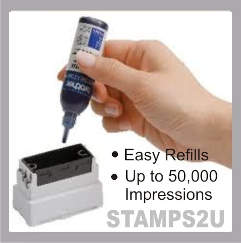 Origami Owl Designer Pre Inked stamp to use for your invoices and Catalogs 2770--No Separate Ink Pad---STOP USING LABELS