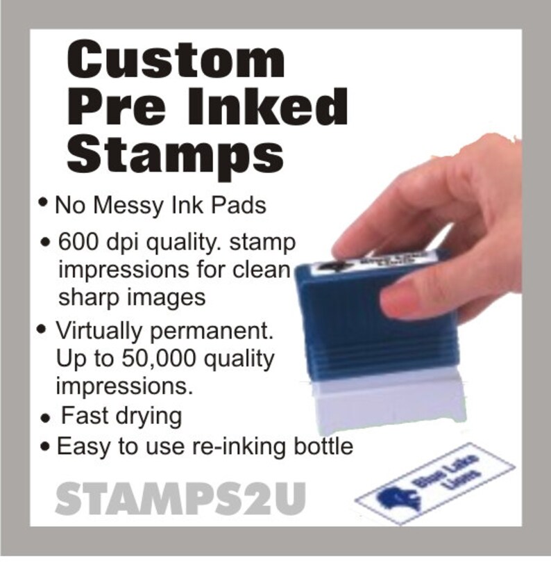 Self Inking Address Stamp FREE Proof-No Pad--No Mess! Address Stamp Return Address Stamp Custom Address Stamp