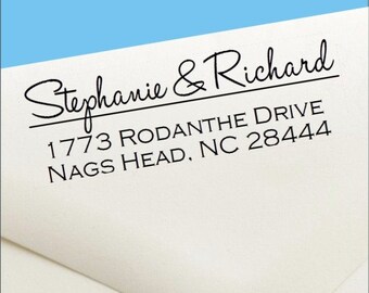 Pre Inked Return Address Stamp -  Pre Inked Address Stamp - Self Inking Address Stamp - Wedding Invitation Stamp - FAST SHIPPING