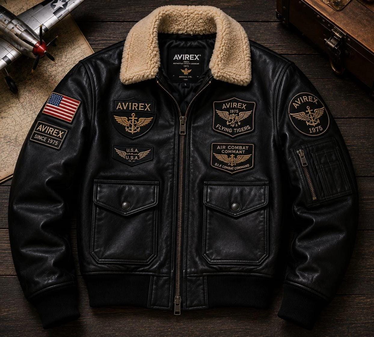 Flying Tigers Leather Jacket - Etsy