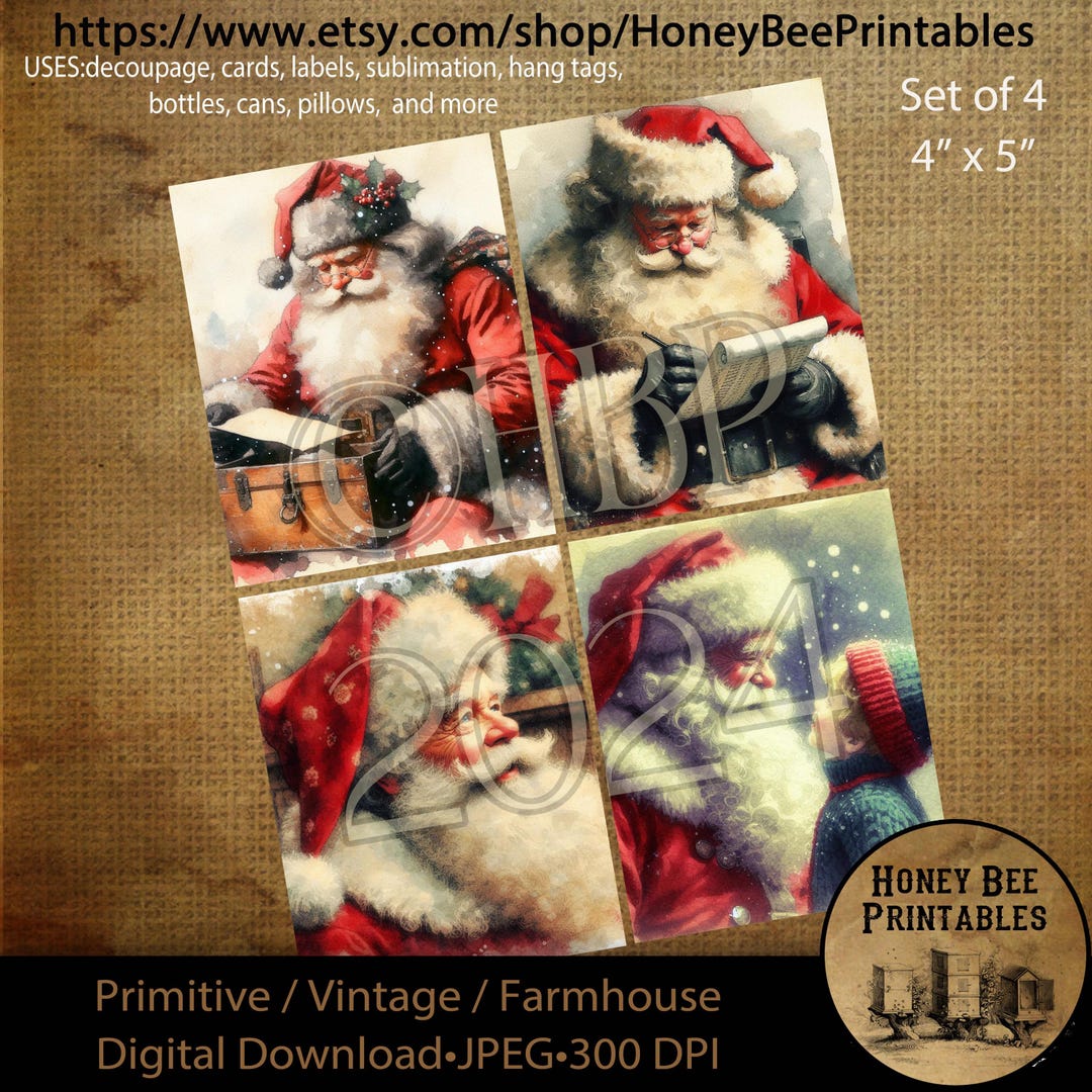 Digital Download, Digital Art, Printable, Decoupage, Primitive ...