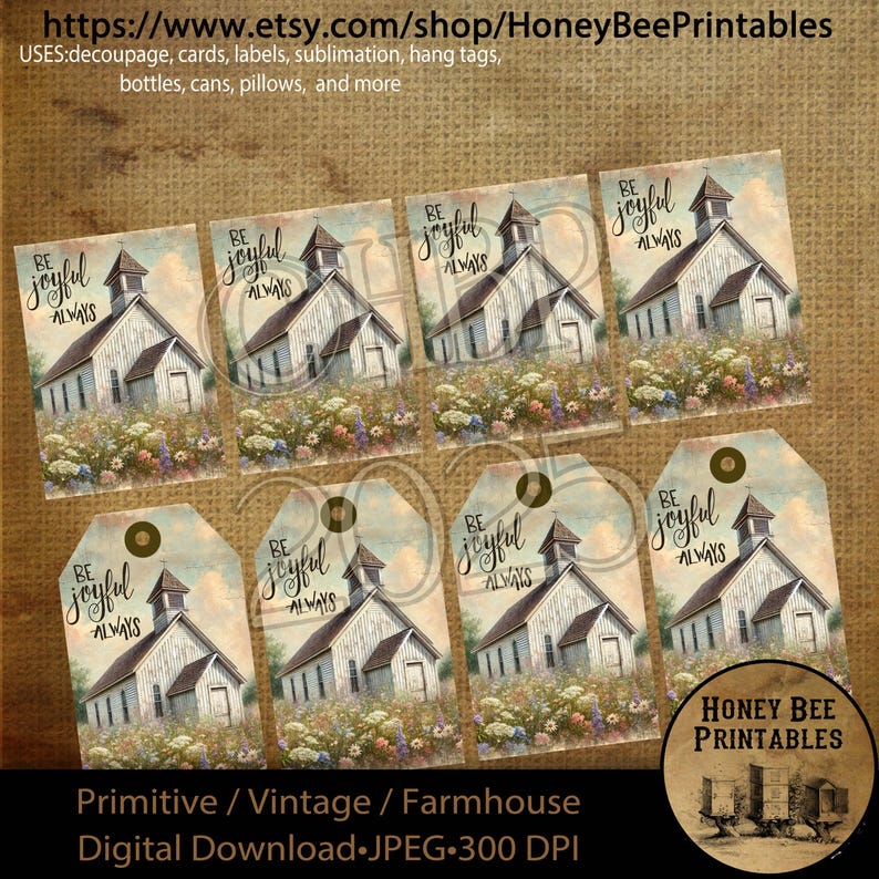 Digital Download, Printable, Decoupage, Primitive, Vintage, Rustic ...