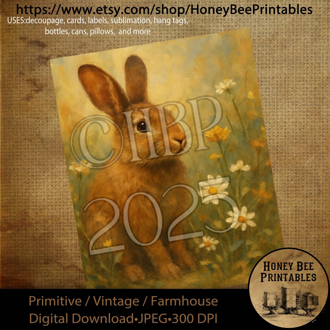 Spring Decopauge Digital Download, Printable, Decoupage, Primitive, Vintage, Spring ...