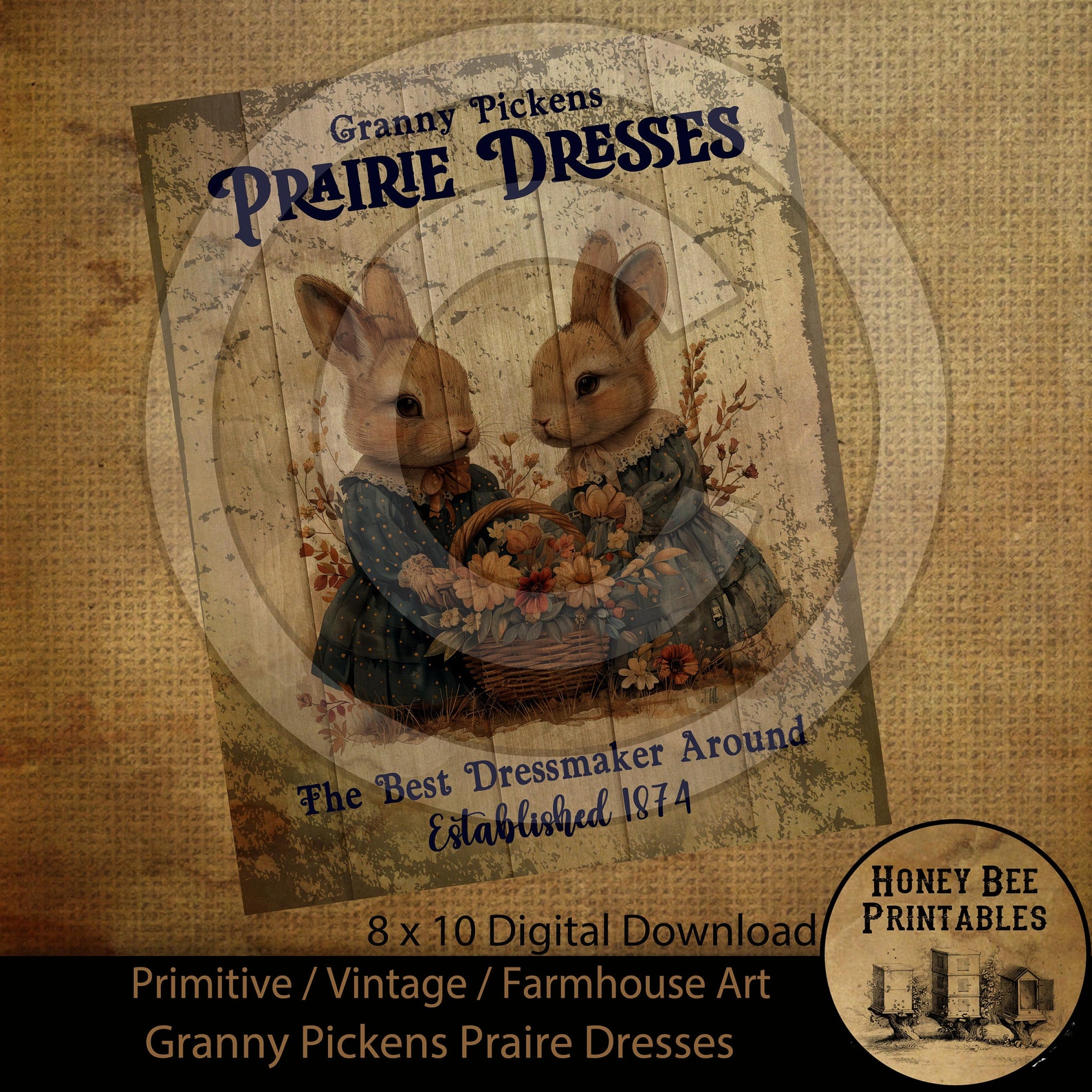 Vintage Prim Farmhouse Granny Pickens Prairie Dresses Spring Easter ...