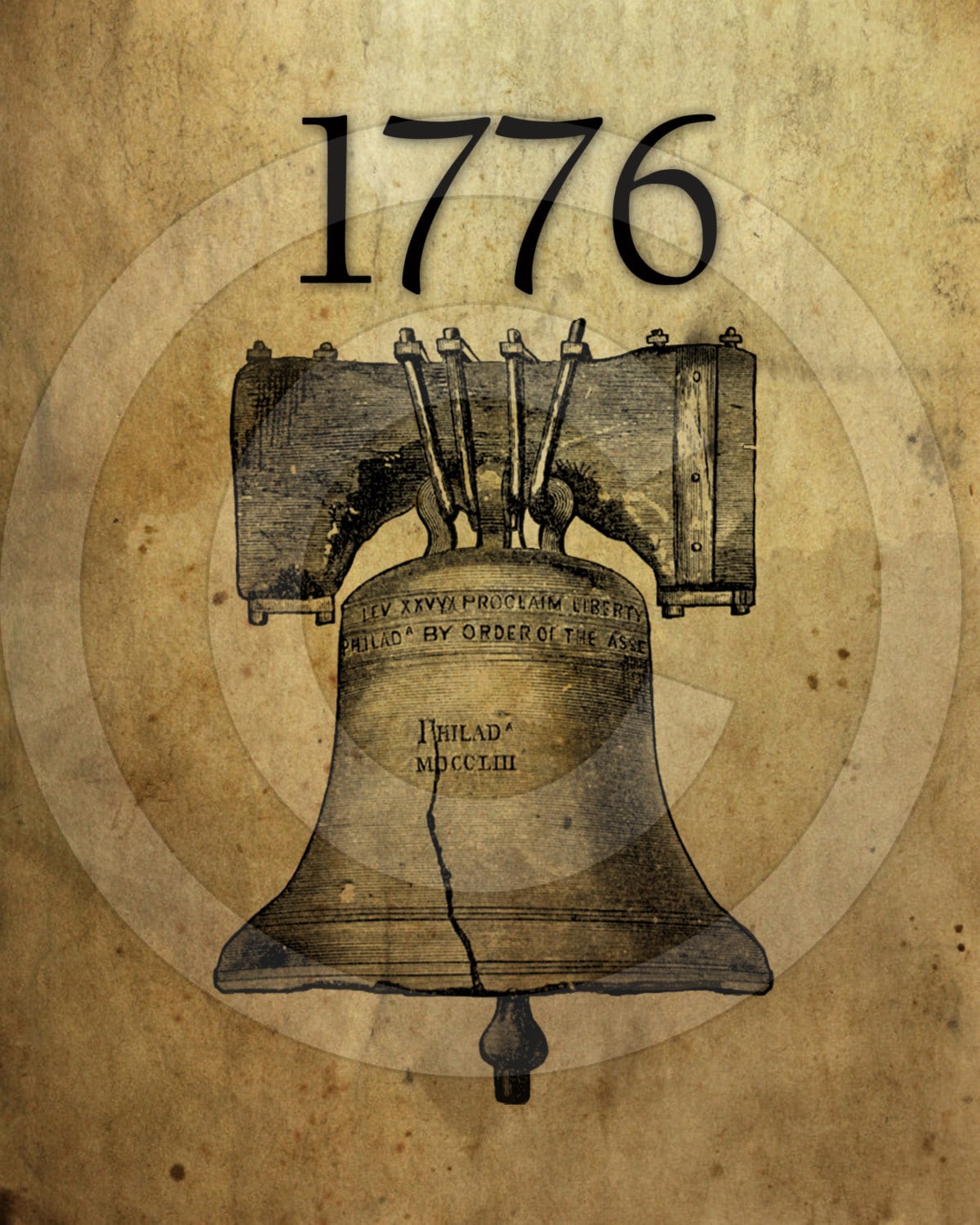 Prim Americana 1776 Liberty Bell-printable Digital Feedsack Logo JPEG ...