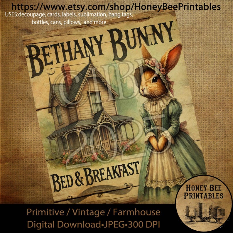 Digital Download, Printable, Decoupage, Primitive, Craft Supplies ...