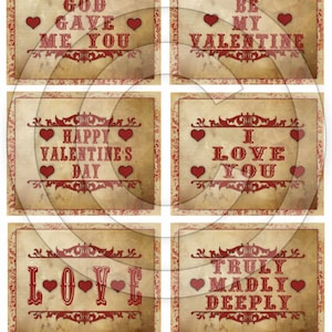 Primitive Valentine Kitchen Pantry Farmhouse Labels Logo - Printable Digital JPEG - Instant Download -12963 for Crocks Jars Pillows Book