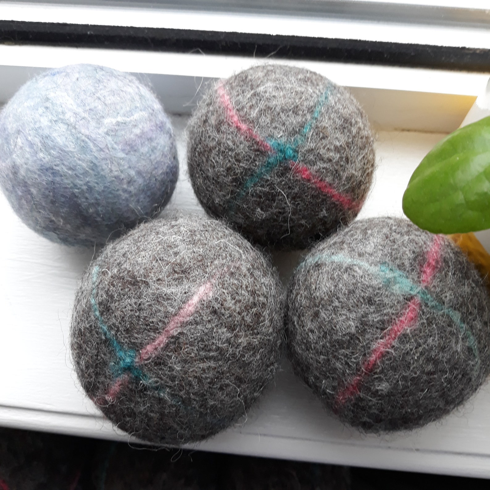 Wool tumble dryer balls. Etsy