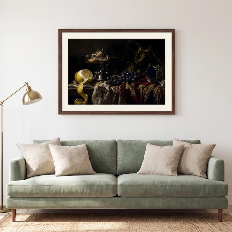 Dutch Golden Age Vanitas Frog Still Life Print | Dark Academia Oil ...