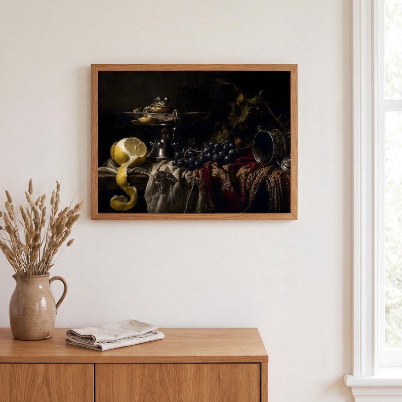Dutch Golden Age Vanitas Frog Still Life Print | Dark Academia Oil ...