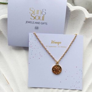 Buy Zodiac Necklace Gold Zodiac Necklace Gift Idea Gold Chain Trailer Online in India Etsy