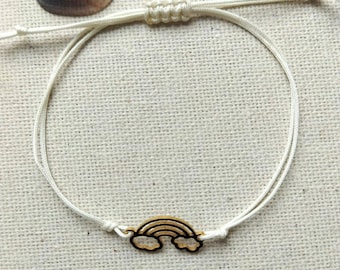 Rainbow Friendship Bracelets Rainbow friendship bracelet Boho Surfer Gift BFF