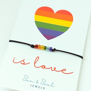 Freundschaftsarmband Regenbogen Regenbogen Wunscharmband Stolz Monat LGBTQ Gay * Lesbian * Transgender CSD Partnerarmband