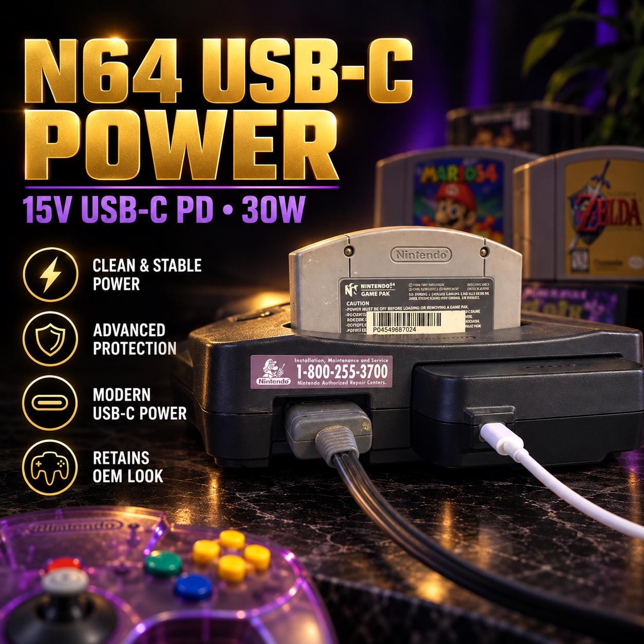 N64 Power Adapter - Etsy