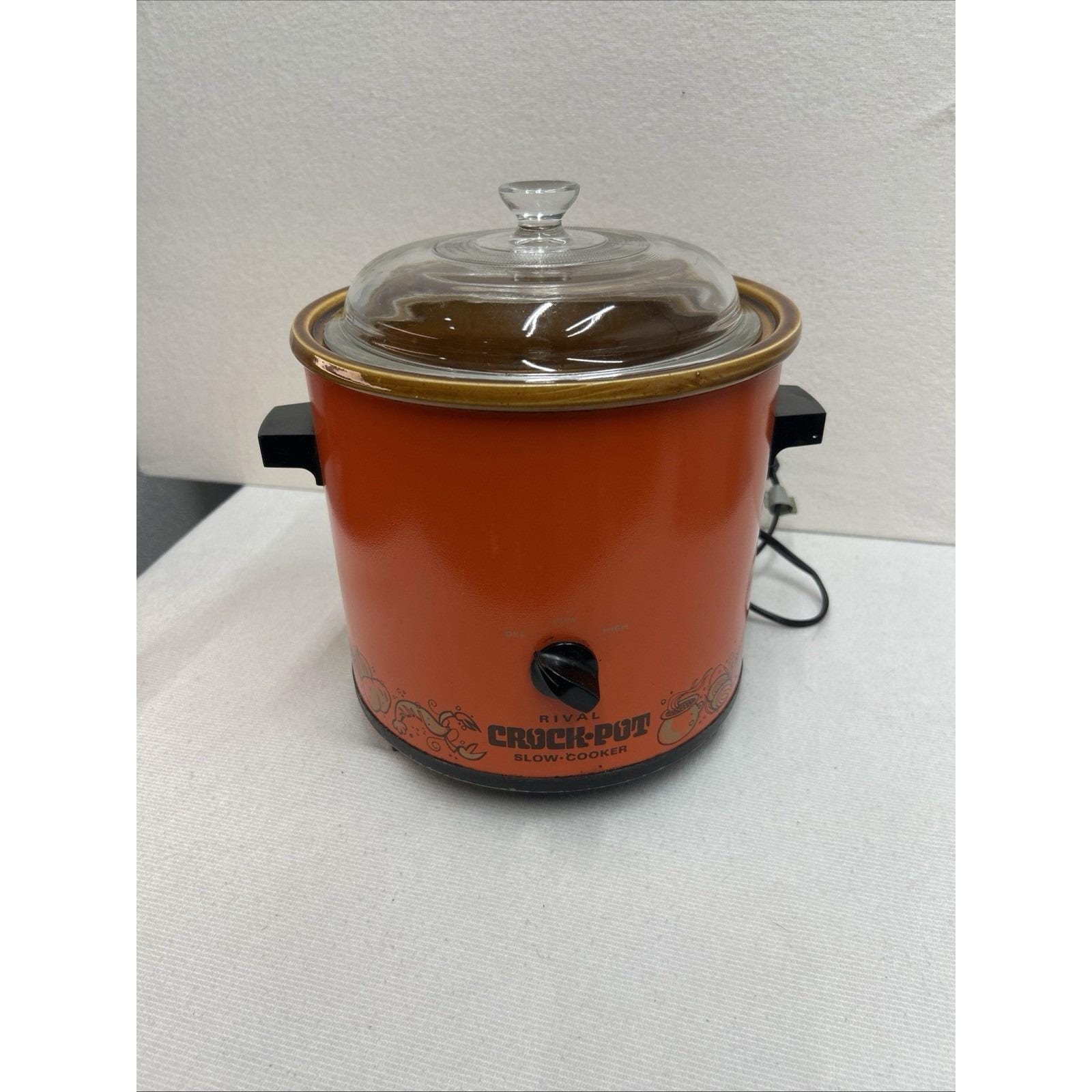 RIVAL CROK-POT スロークッカー オレンジの低温調理器ヴィンテージ品