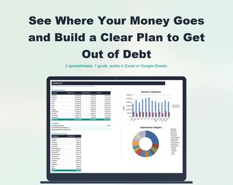Personal Budget & Debt Payoff Planner | Excel Google Sheets Toolkit