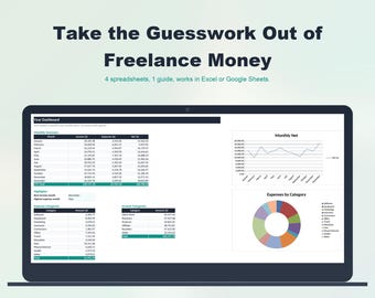 Freelancer Finance Toolkit | Bookkeeping, Tax, Pricing, Invoices (Excel/Sheets)