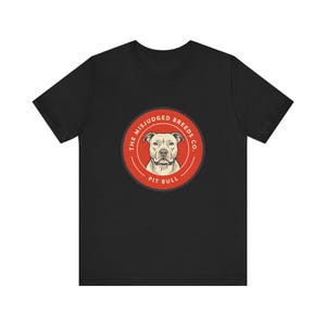 T-shirt pour propriétaire de pitbull | Design du badge Misjudged Breeds Co. (Unisexe) image 3
