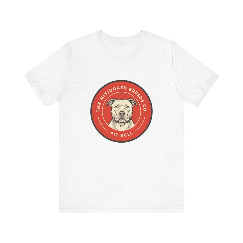 T-shirt pour propriétaire de pitbull | Design du badge Misjudged Breeds Co. (Unisexe) image 2