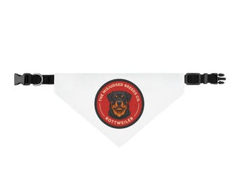 Bandana pour chien Rottweiler | Accessoire de collier à clip Misjudged Breeds Co.