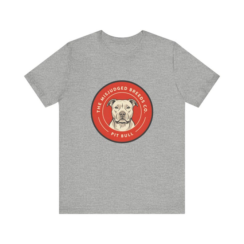T-shirt pour propriétaire de pitbull | Design du badge Misjudged Breeds Co. (Unisexe) image 4
