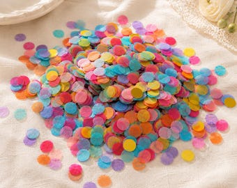 Colorful Confetti Pack with Organza Pouch – 21 Color Paper Sprinkles for Weddings and Celebrations