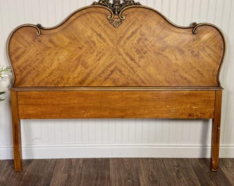 Vintage ca. 1930s French Provincial Full-Size Headboard
