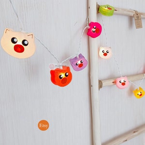 Multi Colour Mulburry String Lights Pig Fairy Lights Bedroom Home Decor Living Room Wall Hanging Lights Decor Dorm Lights Baby Battery Plug