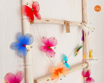 Limited Colorful String Lights Butterfly Fairy Lights Bedroom Home Decor Living Room Wall Hanging Lights Decor Dorm USB Battery Plug in