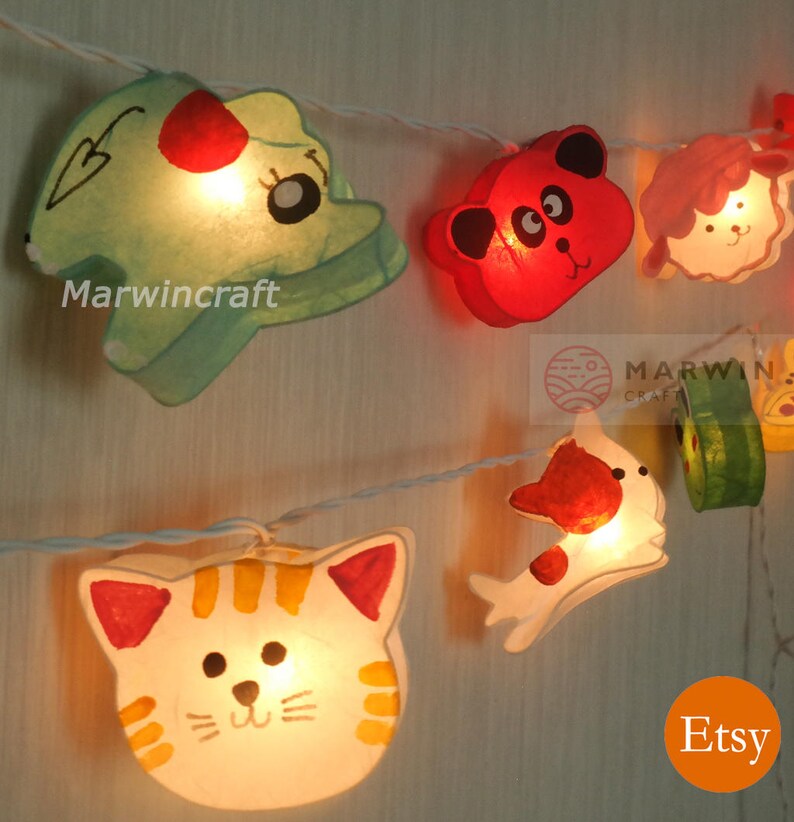 String Lights Animal Fairy Lights Bedroom Home Decor Etsy