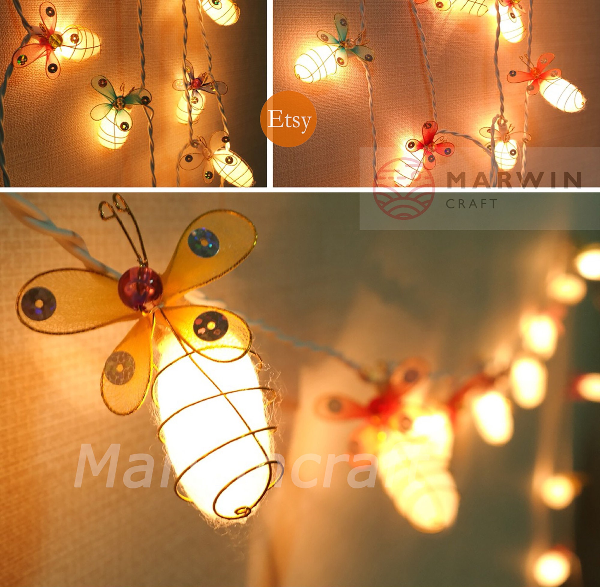 Flavcharm Honey Bee String Lights, Battery Operated Bee Decor LED Fairy  Lights, 10ft 30 Tropical Themed Fairy Lights with Remote for Summer,  Bedroom, Party, Birthday 