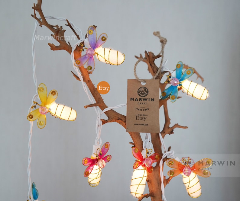 Multi String Lights Bee Bug Fairy Lights Bedroom Home Decor Etsy