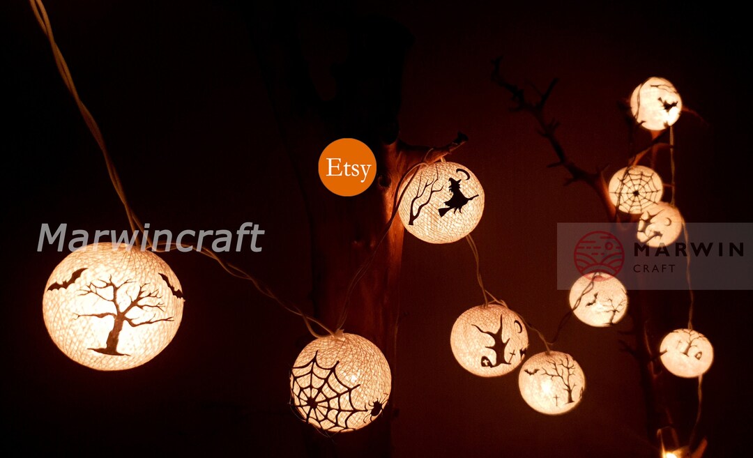 Limited Witch String Lights Halloween Fairy Lights Bedroom Etsy