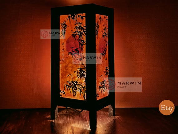 Asian style cheap bedside lamps