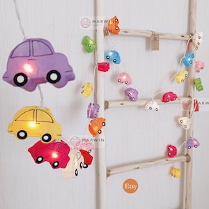Multi String Lights Car Fairy Lights Bedroom Home Decor Living Room Wall Hanging Lights Wedding Decor Dorm Lights Nursery Baby Battery Plug