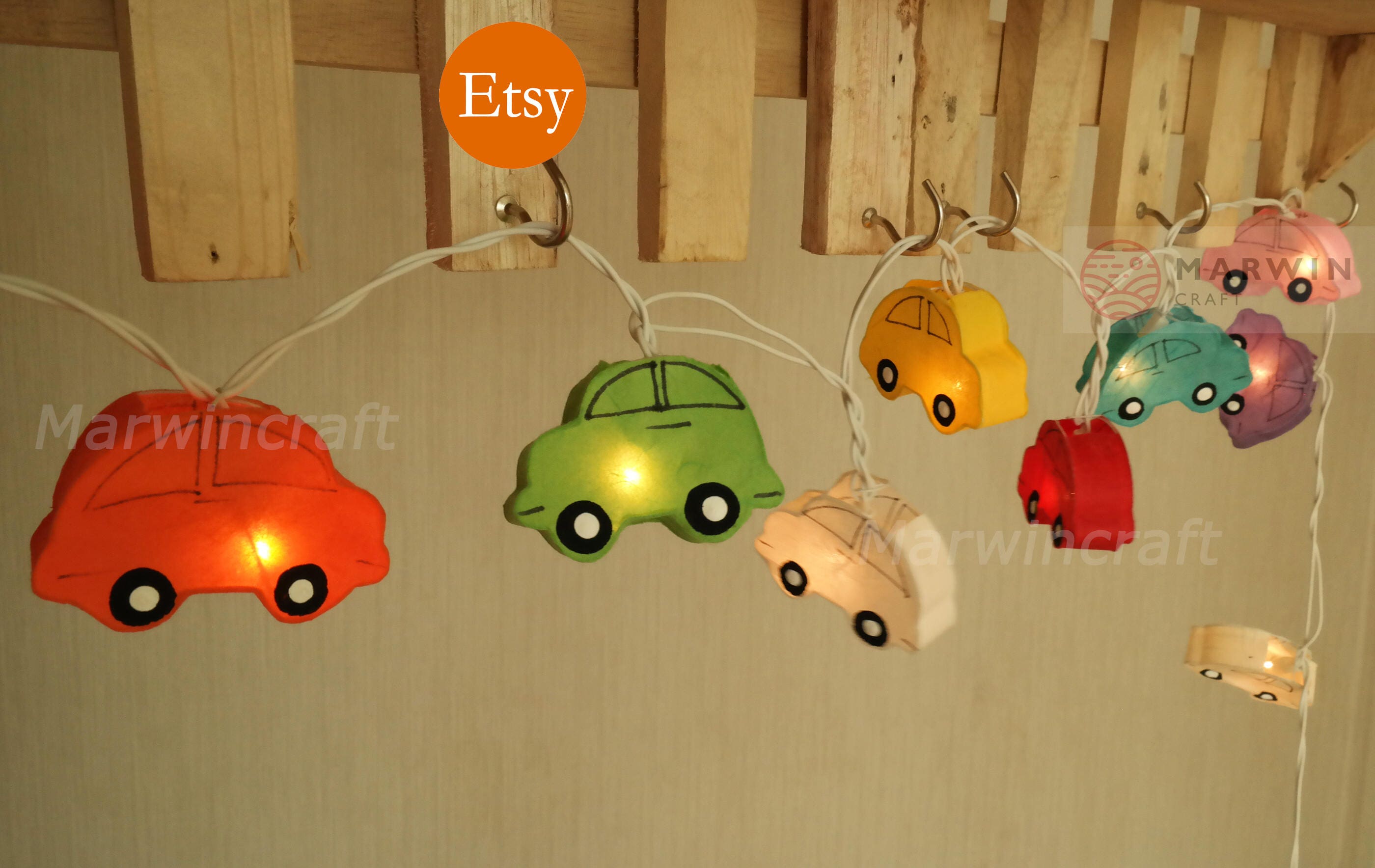 Multi Colour String Lights Car Fairy Lights Bedroom Home Decor Etsy