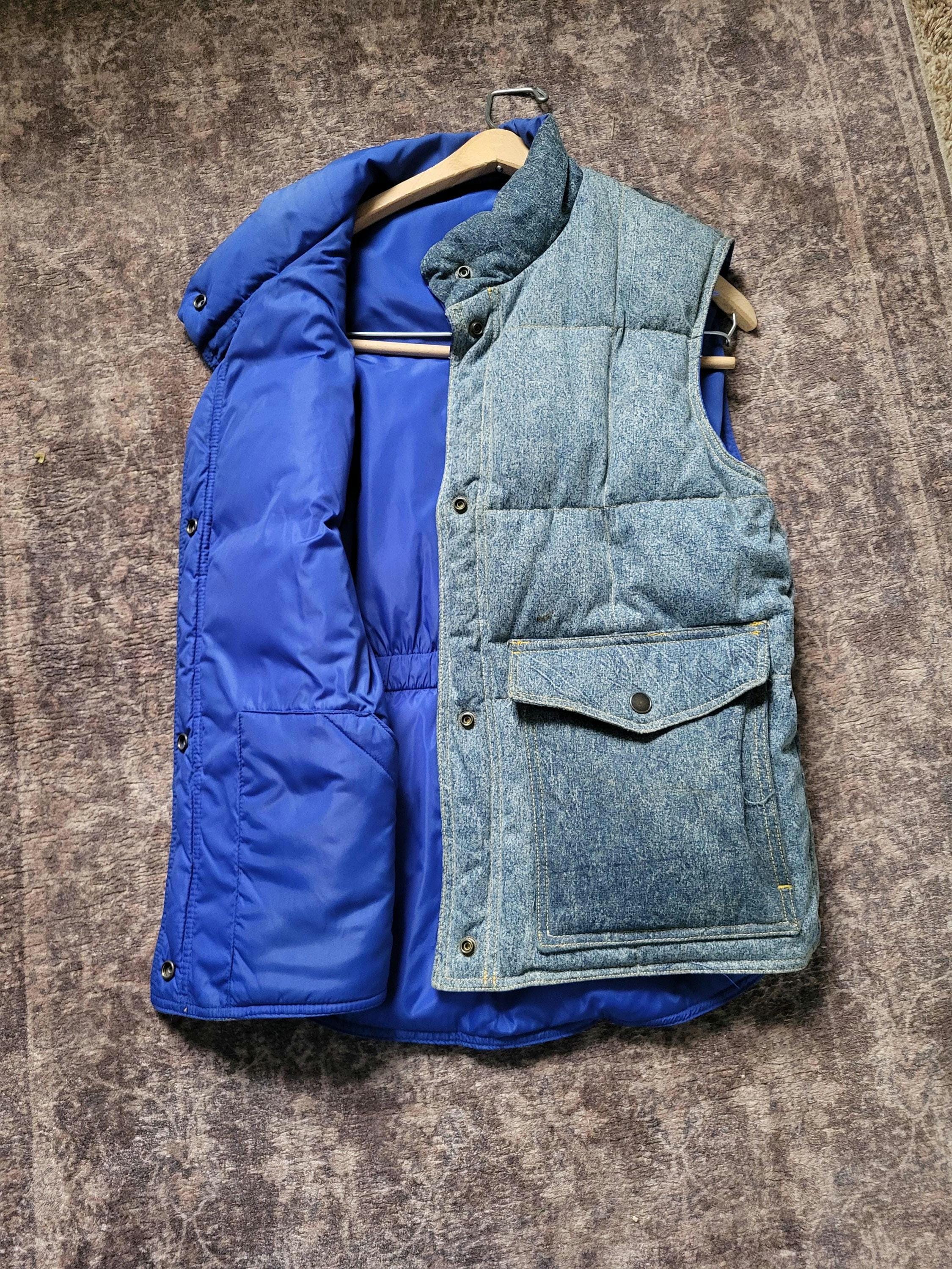 Acid Wash Denim Vest - Etsy
