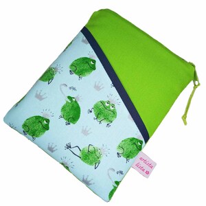 eReader bag Frog Prince eBook reader tablet case, customizable, custom-made up to max. 8 inches, e.g. for Kindle Paperwhite 11