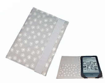 eReader cover dandelion grey foldable tablet cover made of fabric felt custom made, e.g. for Tolino Shine 4 Kobo Clara 2E Paperwhite 11