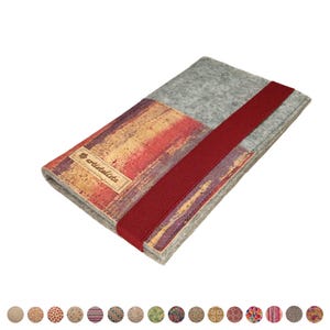 Handytasche Kork Filz | 2in1 Portemonnaie | Handybörse | Farb-, Muster- und Größenauswahl | z.B. für Galaxy S25 , iPhone 16 Pro