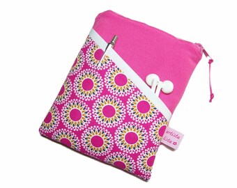 eReader Tasche Stern Mandala pink eBook Reader Tablet Hülle, personalisierbar, Maßanfertigung bis 8 Zoll, z.B. für Kindle 11 Tolino Shine 4