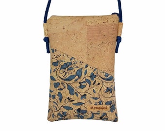 Shoulder bag natural cork mobile phone bag for hanging around the shoulder small bag selection of colors and patterns