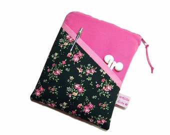 eReader eBook Reader Tablet Bag Moss Roses, personnalisable, sur mesure jusqu'à 8 pouces maximum, par exemple pour Kindle 11, Tolino Shine 4